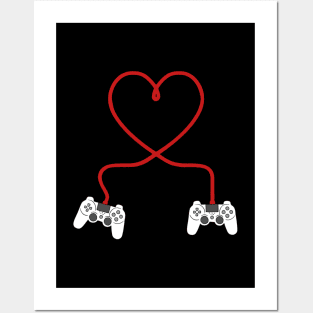 Game Lover Valentines Day Posters and Art